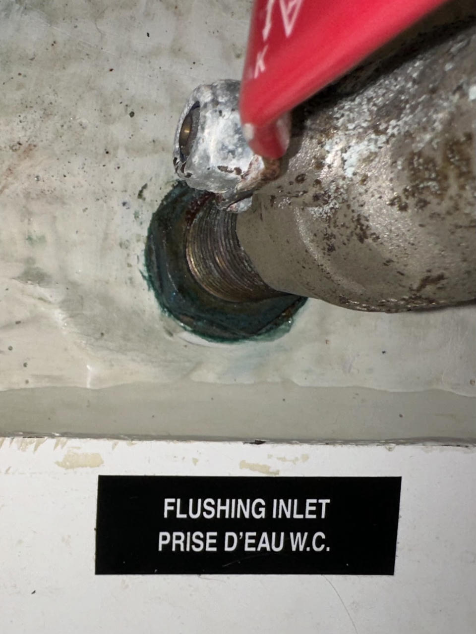 water inside the boat