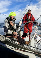 North Atlantic on a 80 foot racing boat