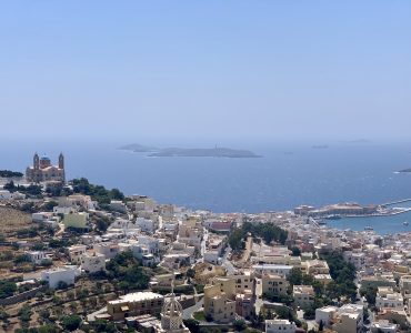 View of bay Ermoupoli Syros